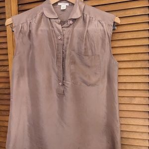 Two Pink Blouses J Crew Silk Sleeveless Blouse Sizes 0 - 2